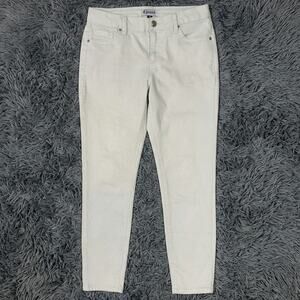 d. jeans Womens Size 10 White Jeans Cotton Polyester Spandex
